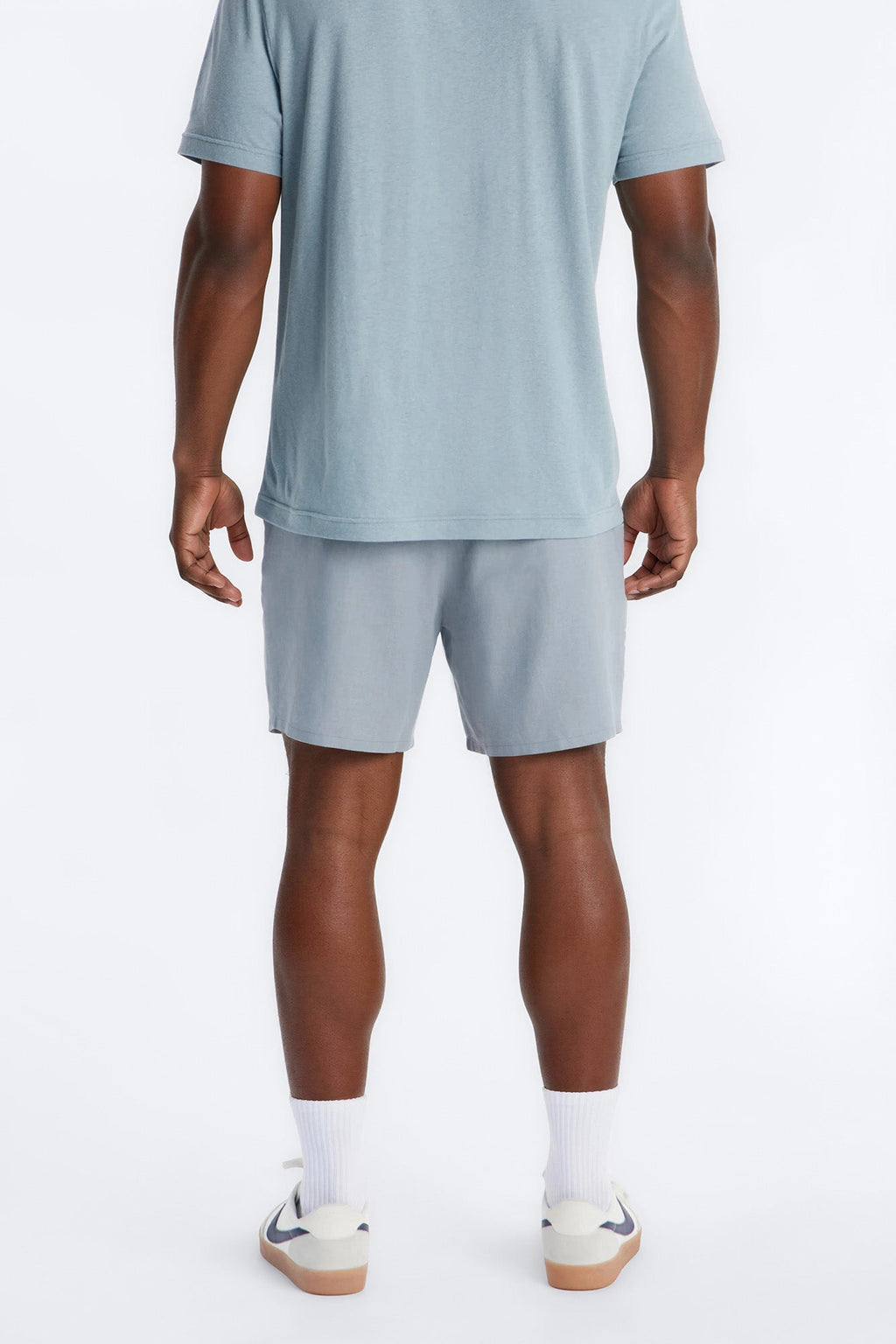 Bahamas Linen Slim Short - Slate Blue