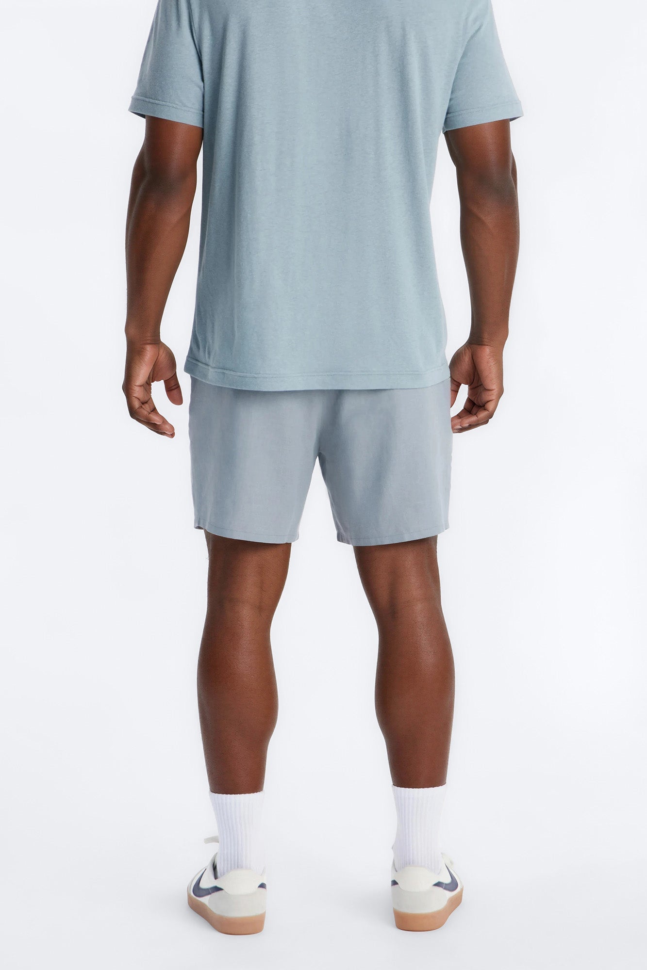 Bahamas Linen Slim Short - Slate Blue
