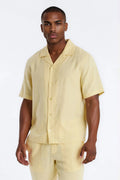 Bahamas Linen Shirt - Butter Yellow