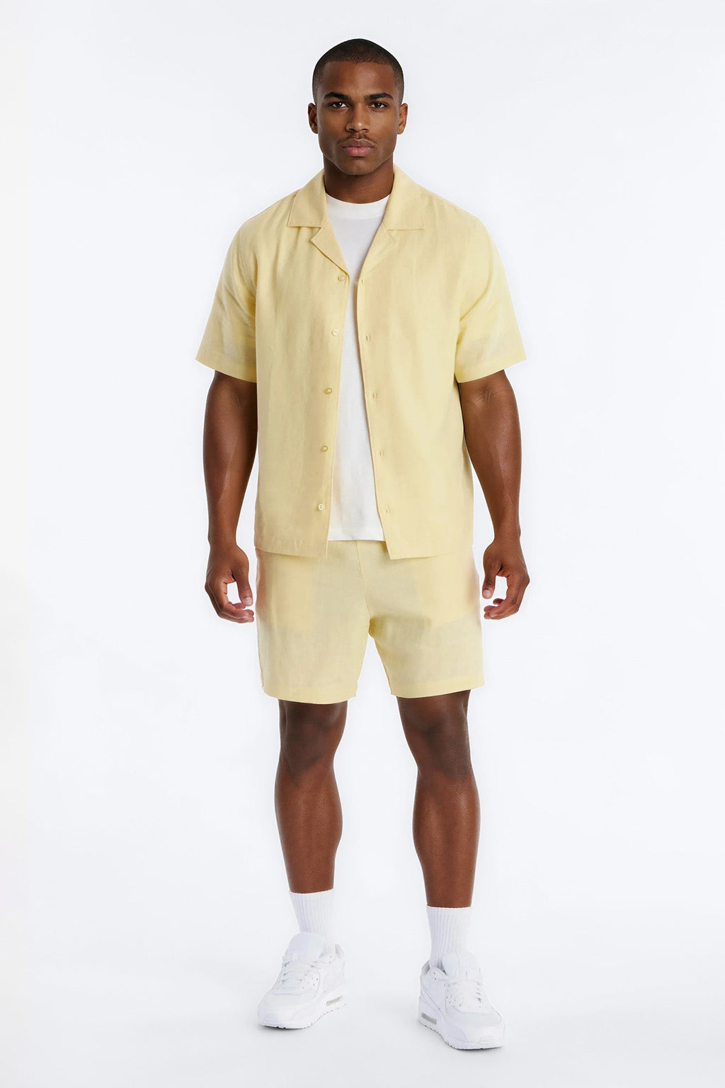 Bahamas Linen Shorts - Butter Yellow