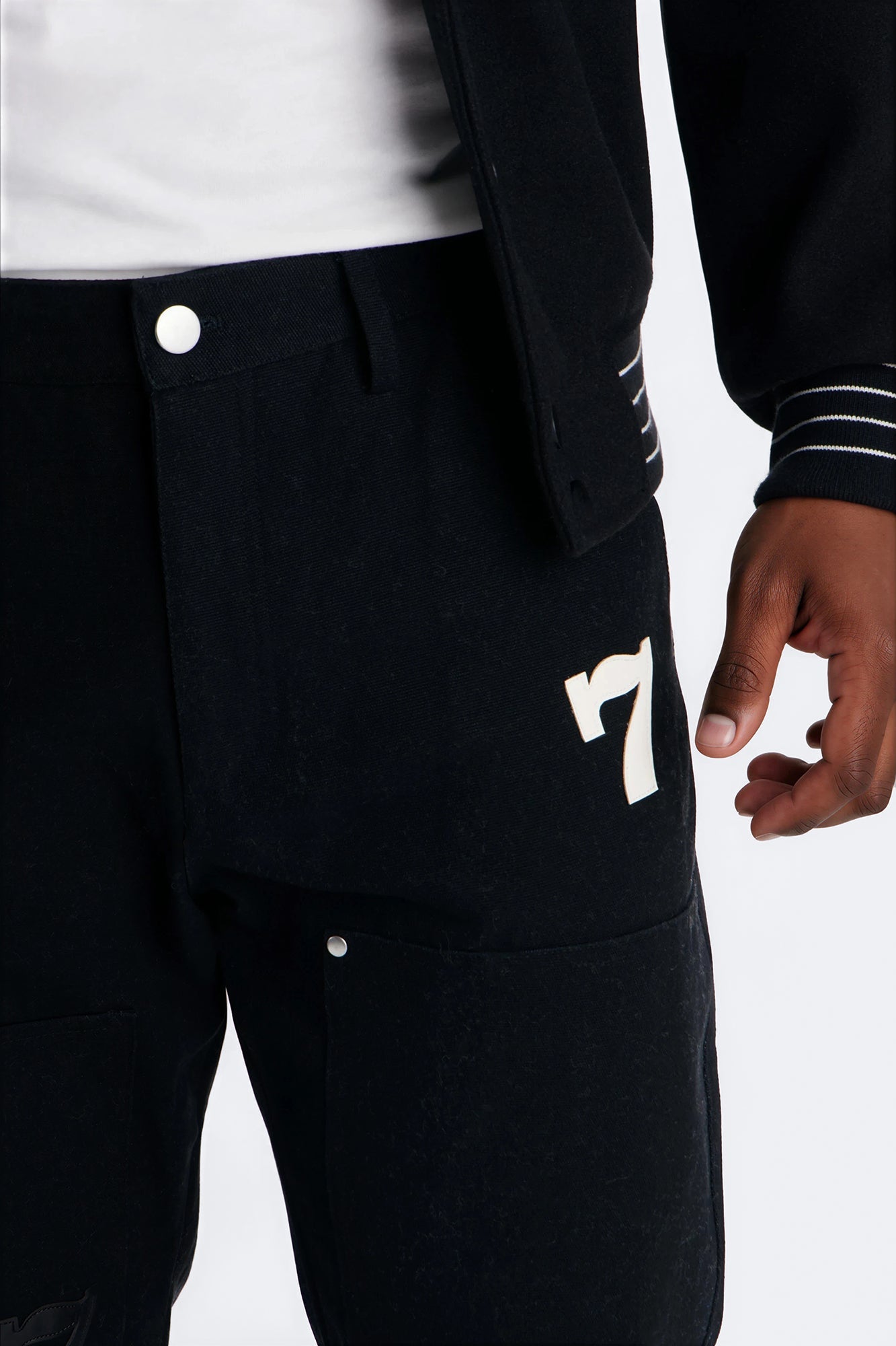 Straight Angel Numbers Pant - Black