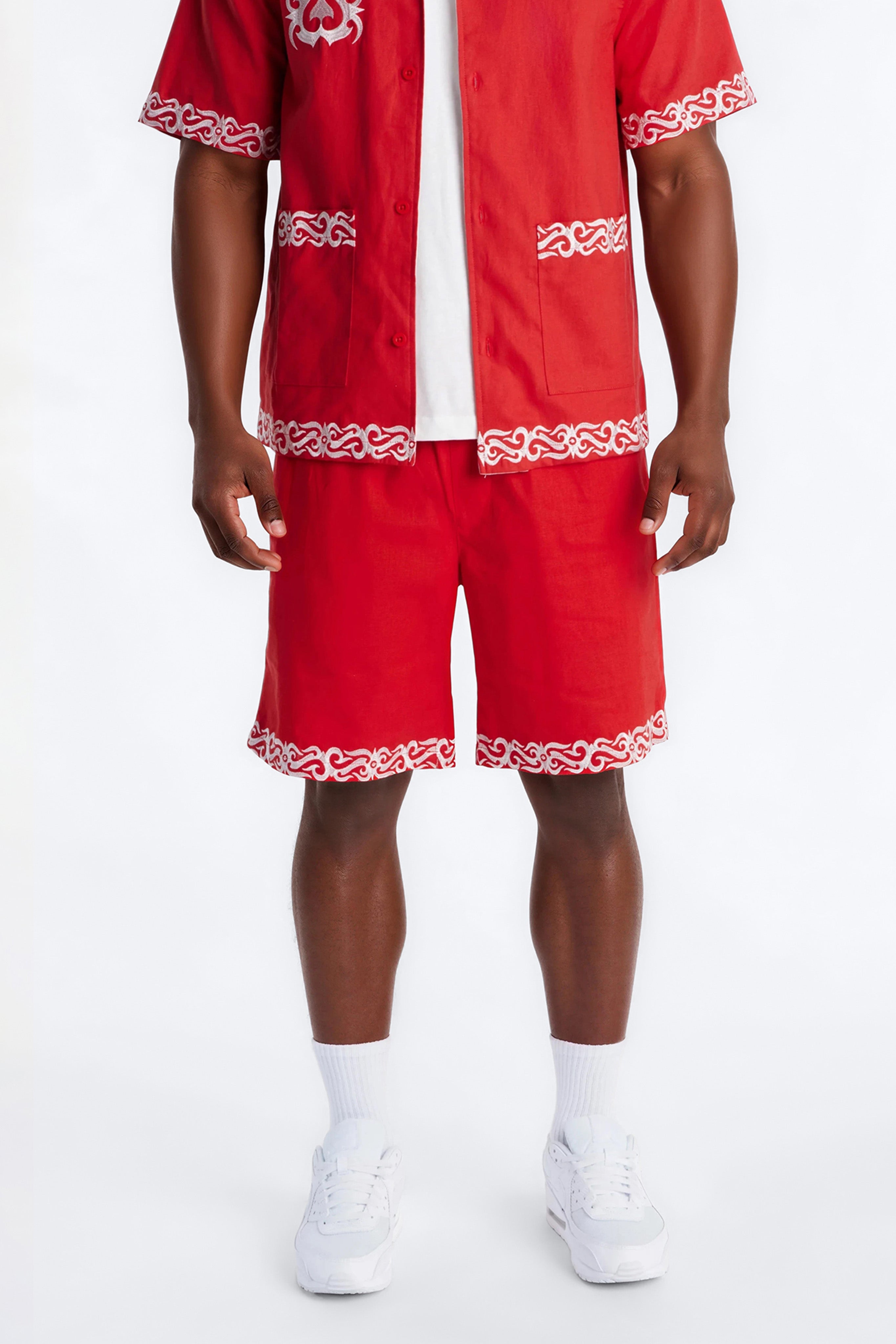 Relaxed Coastal Isla Short - Red