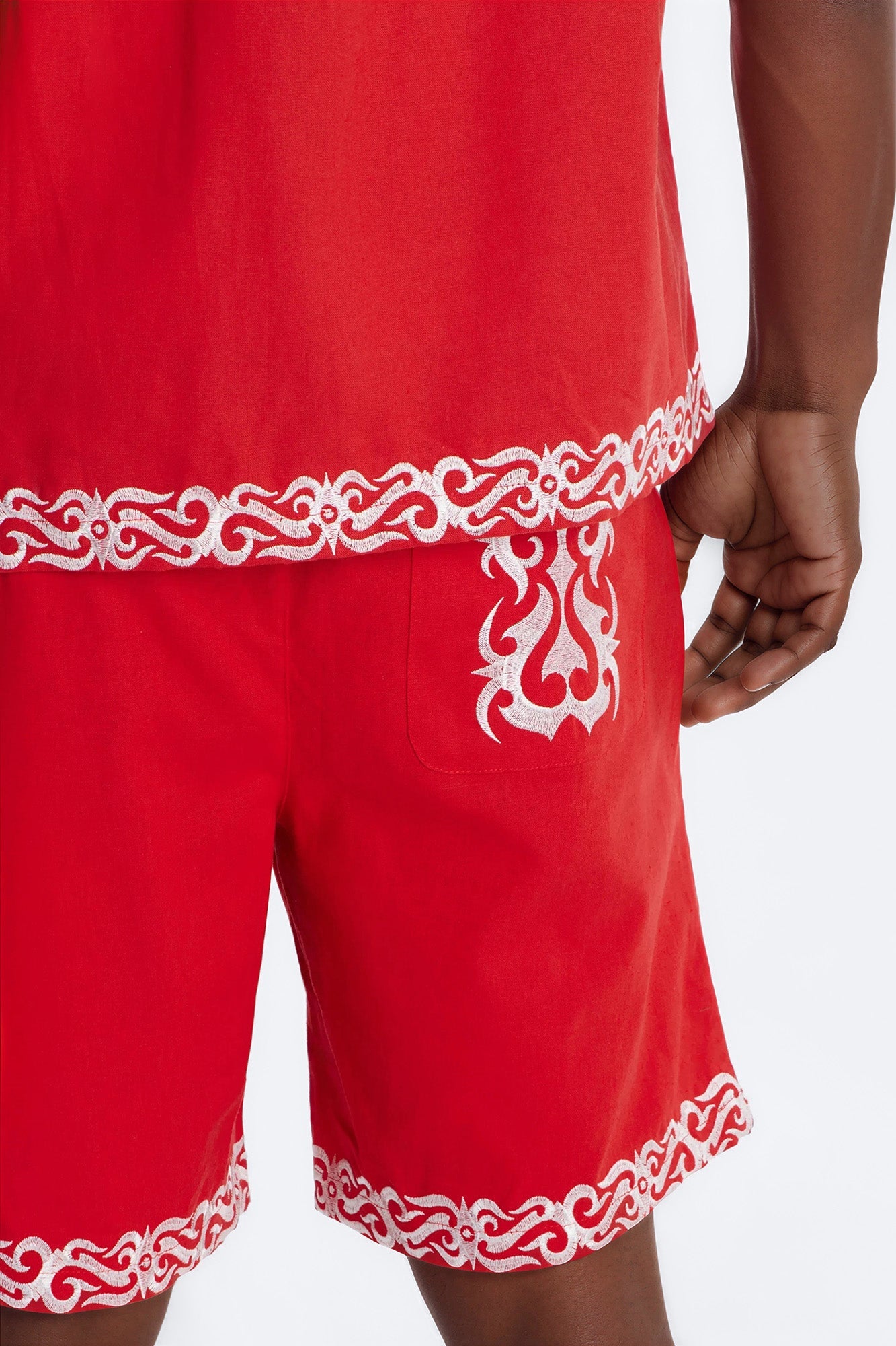 Relaxed Coastal Isla Short - Red