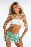 Angel Aura Pearl Body Chain - White