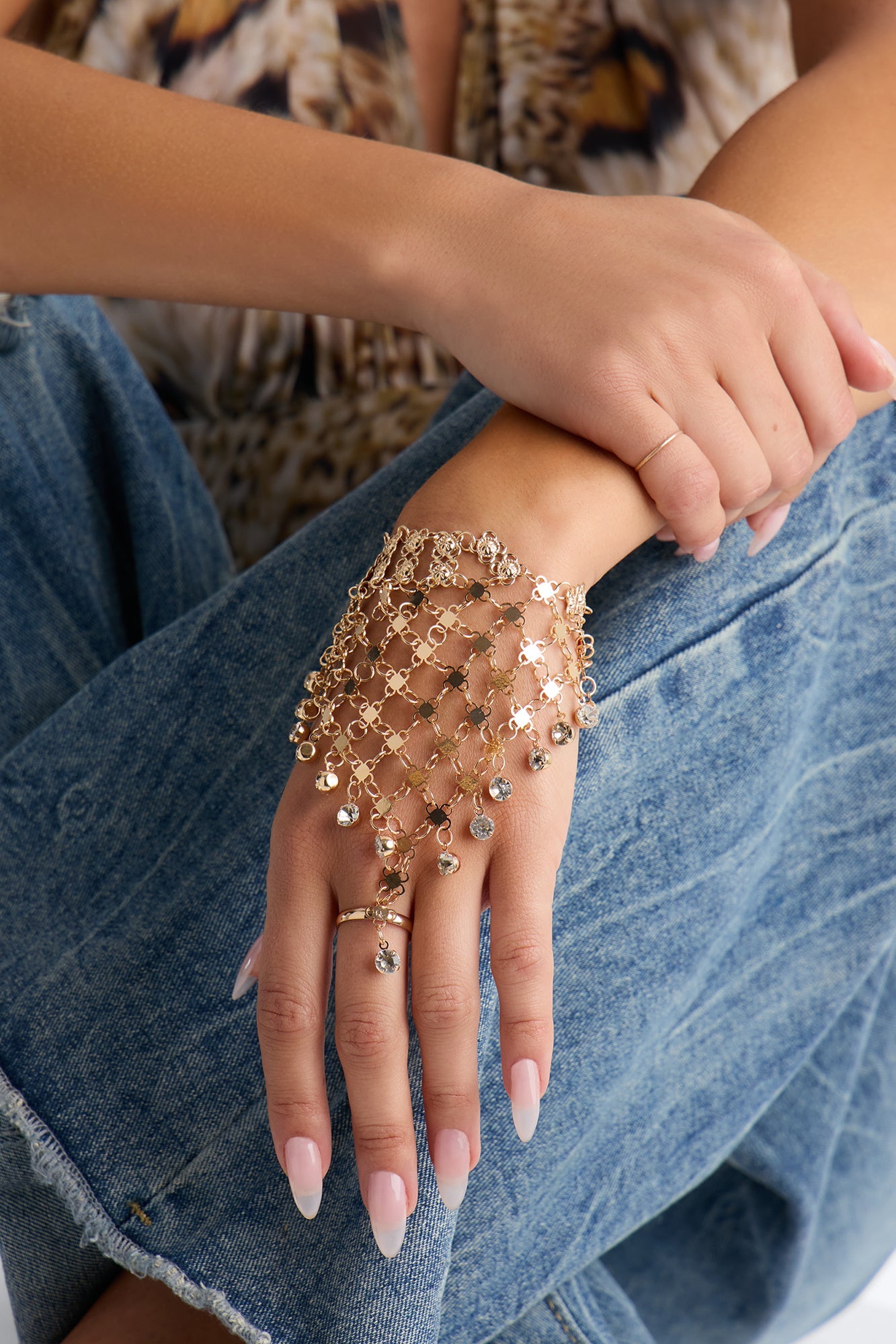 Boho Spirit Hand Chain - Gold