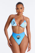 Theresa 2 Piece Bikini - Blue/combo