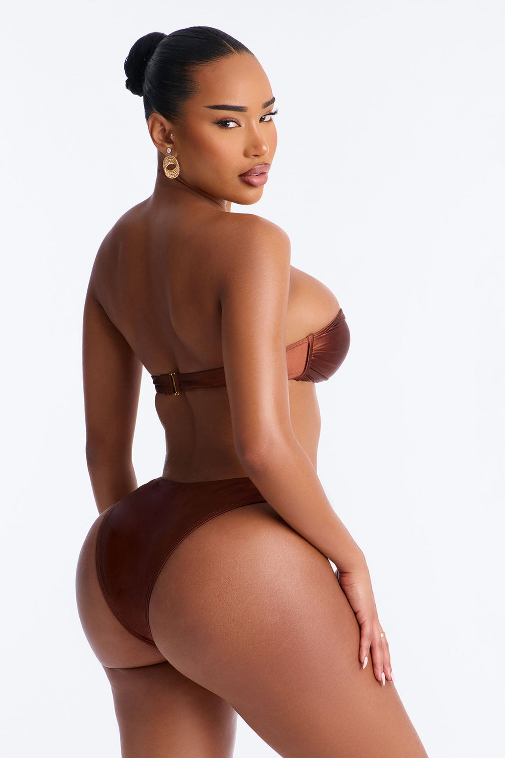 Beach Waves Ringing Swim Sunsuit - Bronze