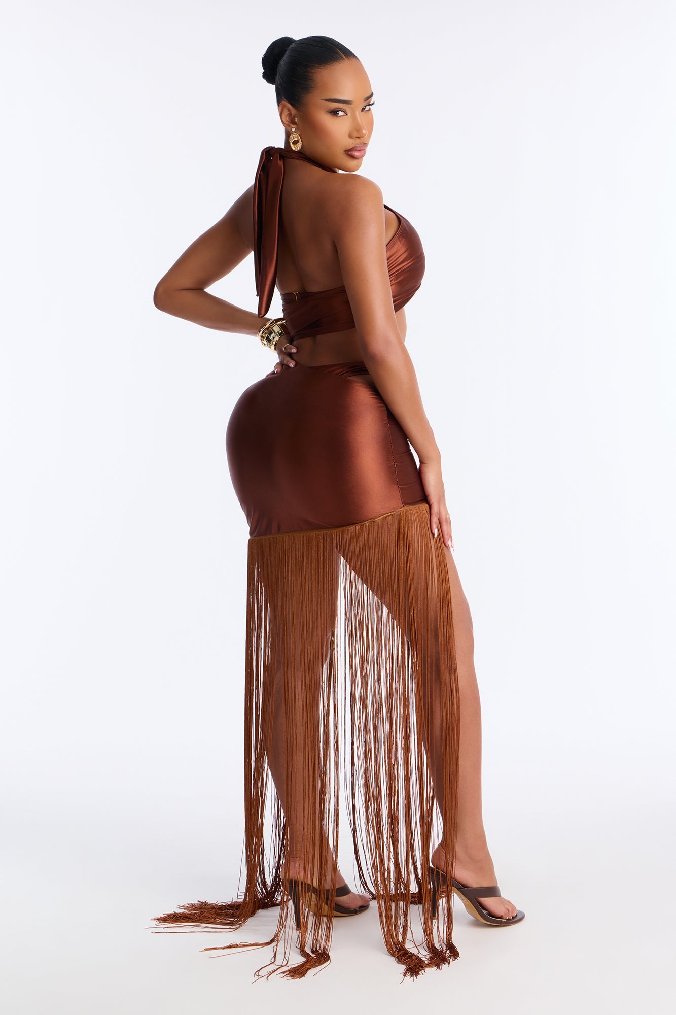 Beach Waves Ringing Swim Sunsuit - Bronze