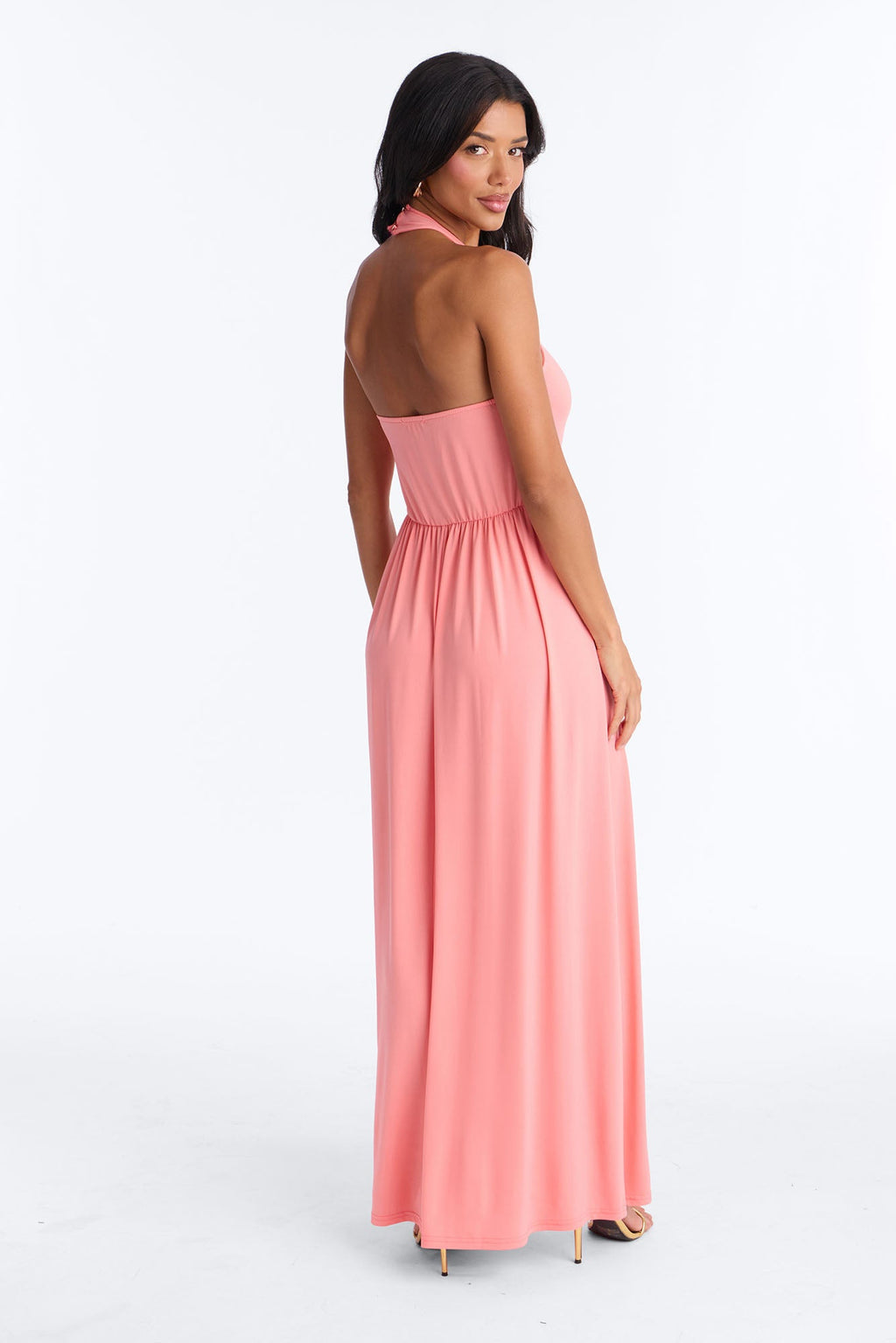 Jayden Halter Hardware Maxi Dress - Coral