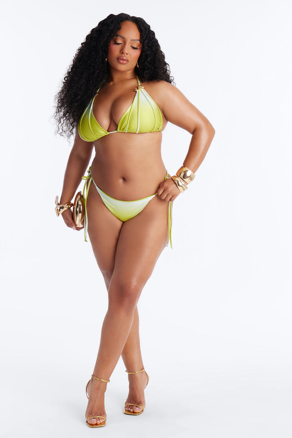 Devoted To You Ombre 2pc Bikini - Green/combo