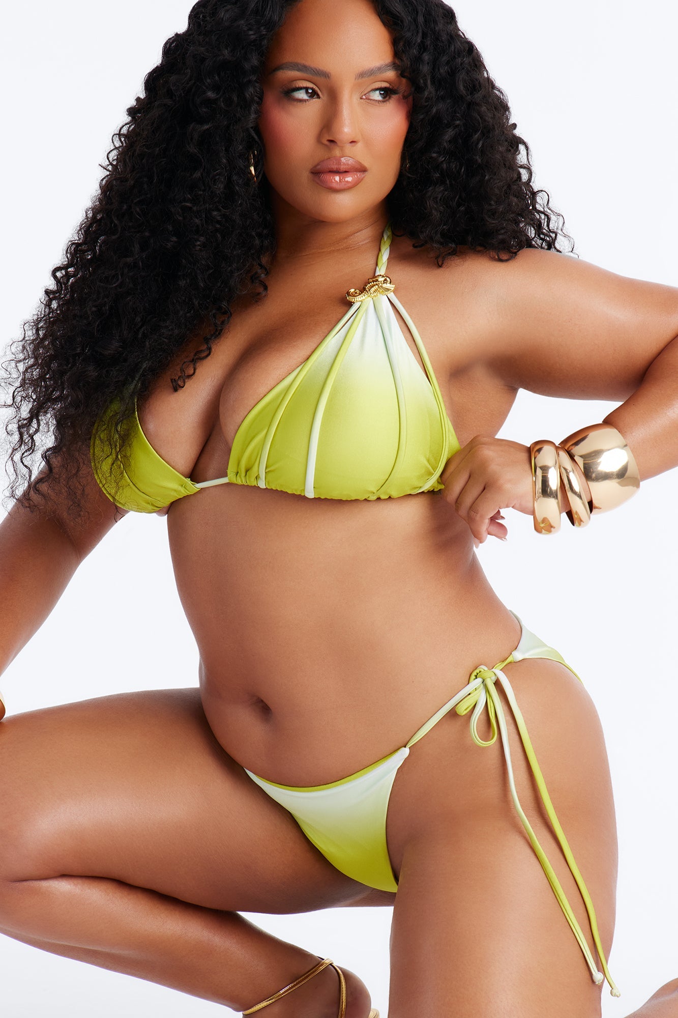 Devoted To You Ombre 2pc Bikini - Green/combo