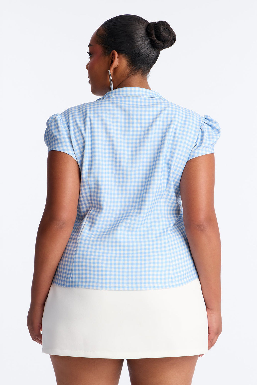 Retro Charm Plaid Shirt - Blue/combo