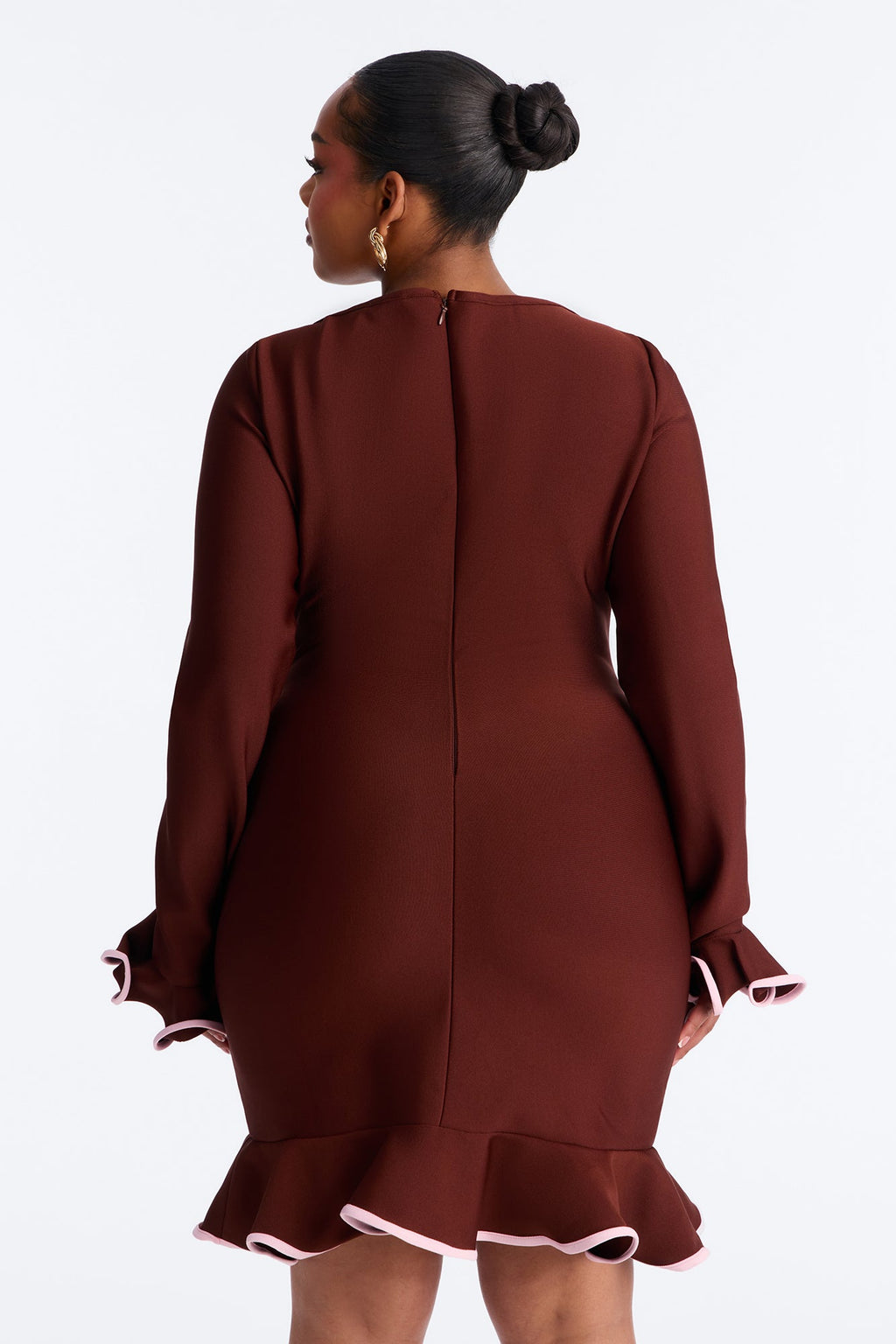 Maddie Bandage Mini Dress - Chocolate