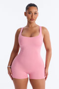 Full Form Double layer Romper - Pink