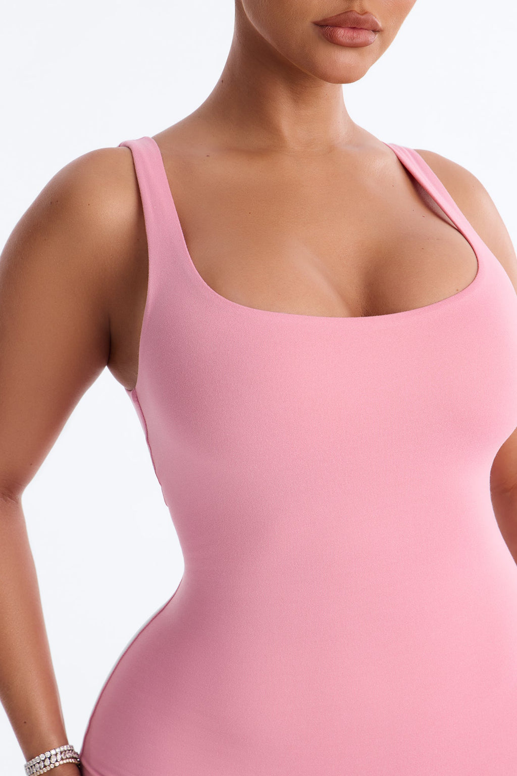 Full Form Double layer Romper - Pink