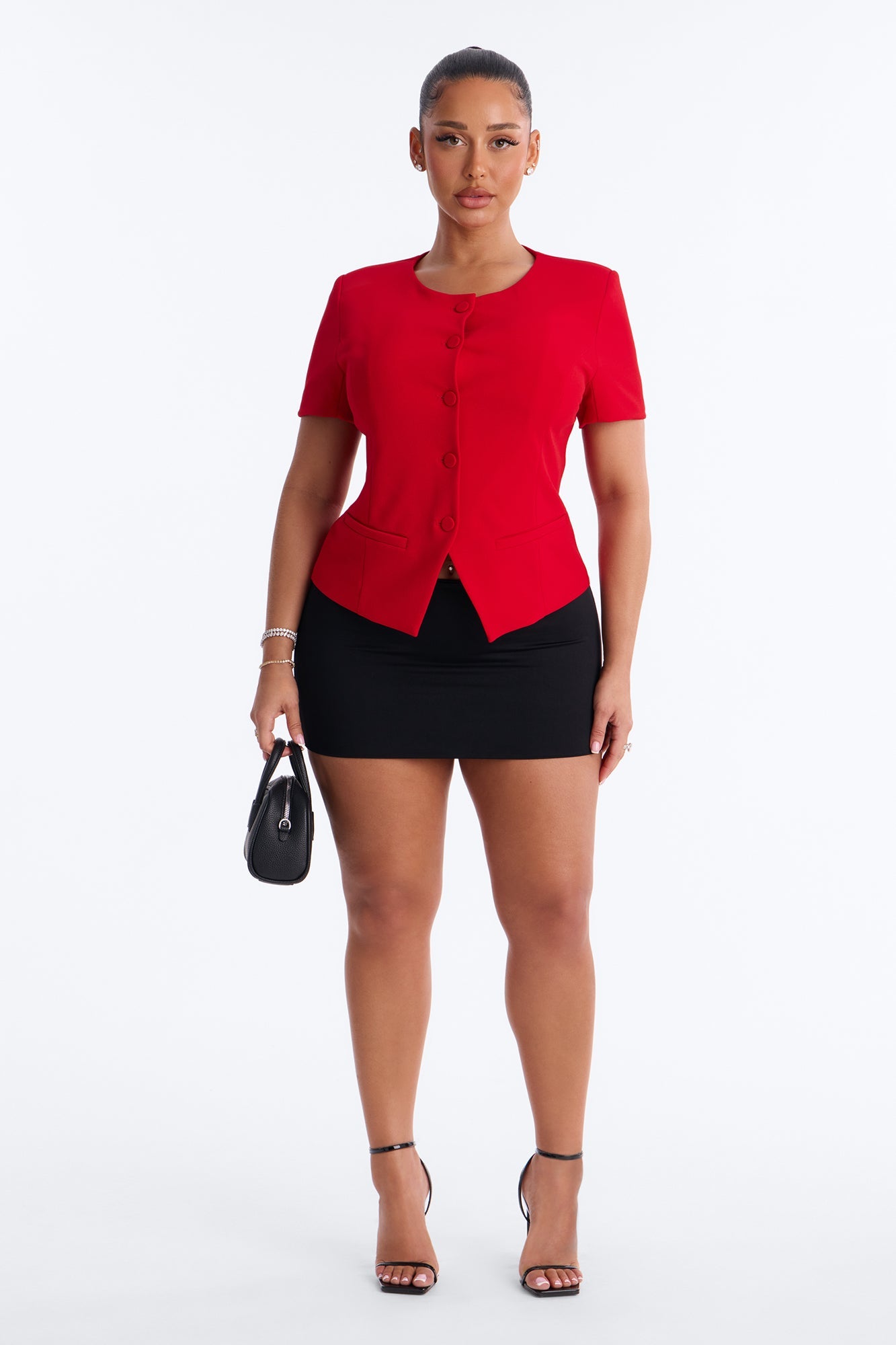 Mission Accomplished Short Sleeve Blazer - Red