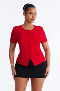Mission Accomplished Short Sleeve Blazer - Red