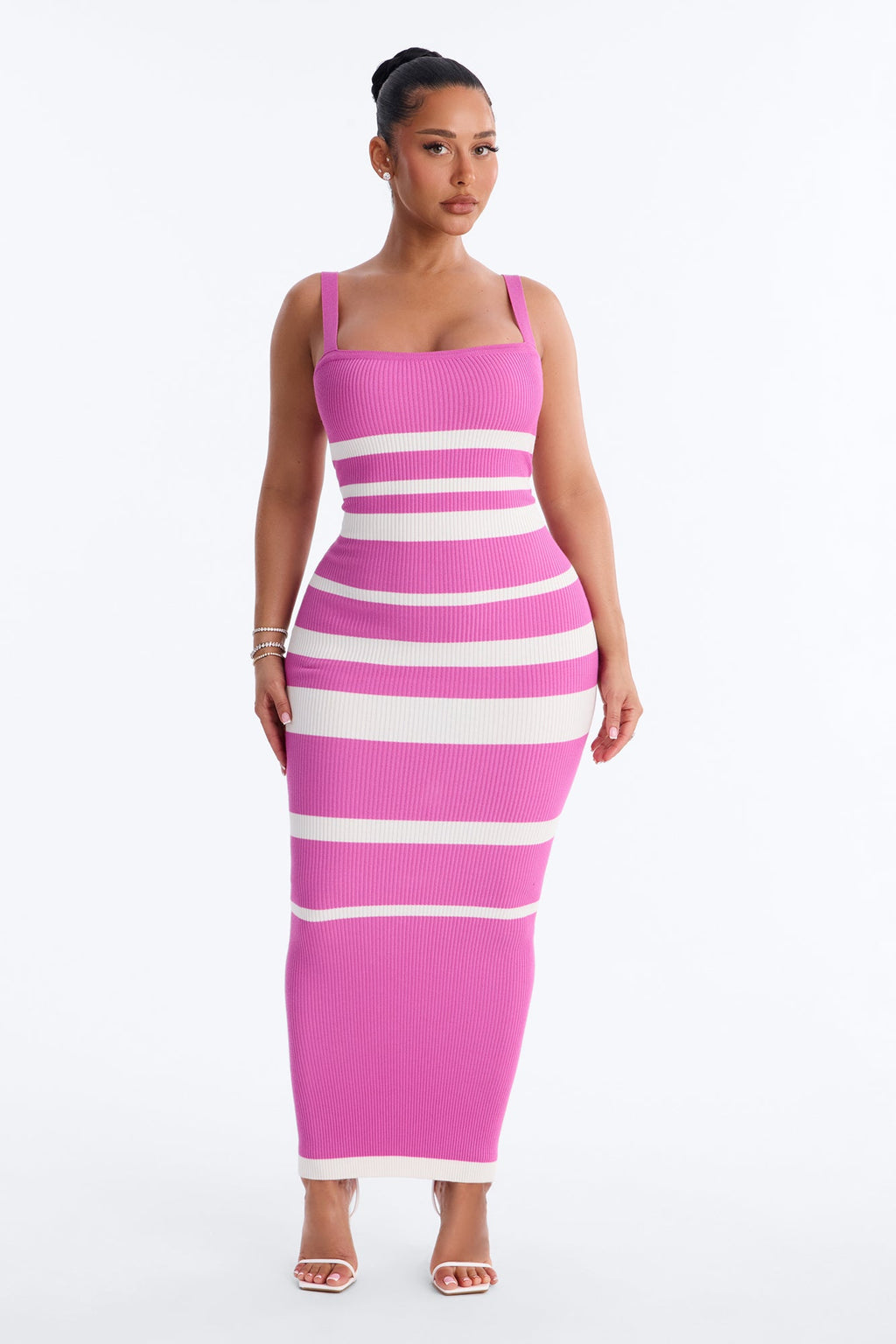 Cherry Pop Sweater Maxi Dress - Magenta