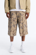 Baggy Subtle Distressed Short - Brown