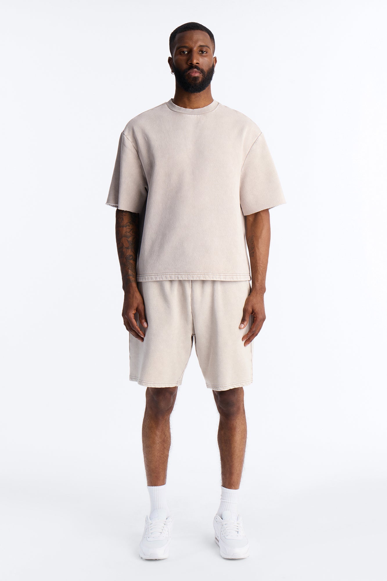 On The Go Washed Tee - Taupe