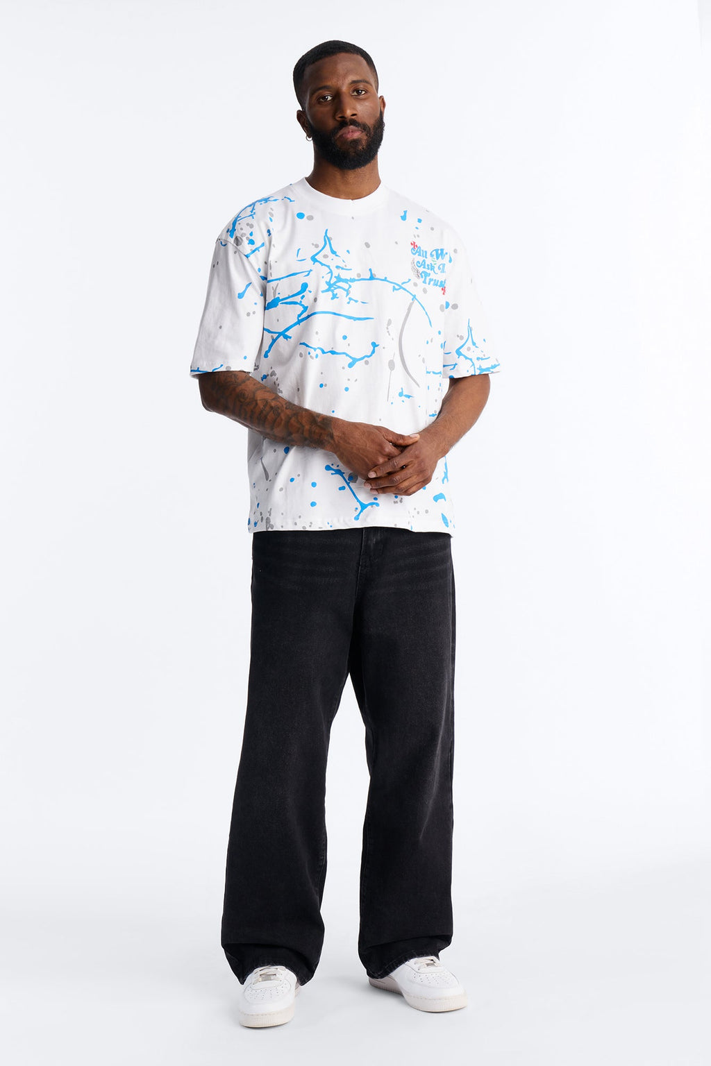 All We Trust Is Money Short Sleeve Tee - White