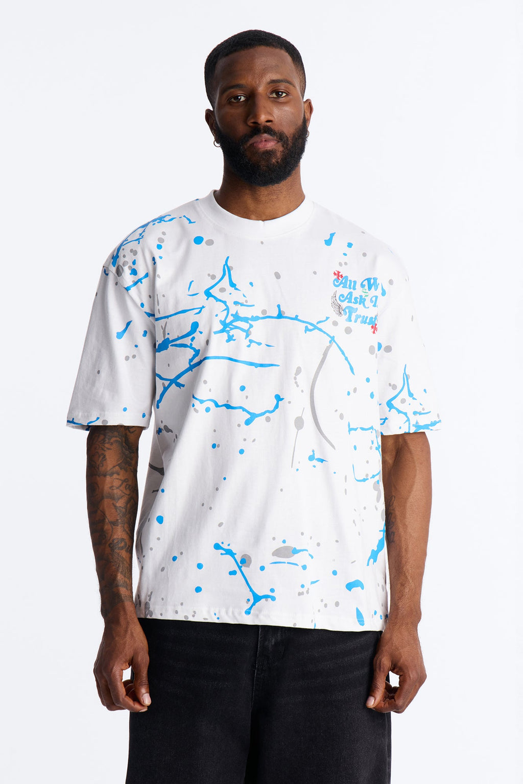 All We Trust Is Money Short Sleeve Tee - White