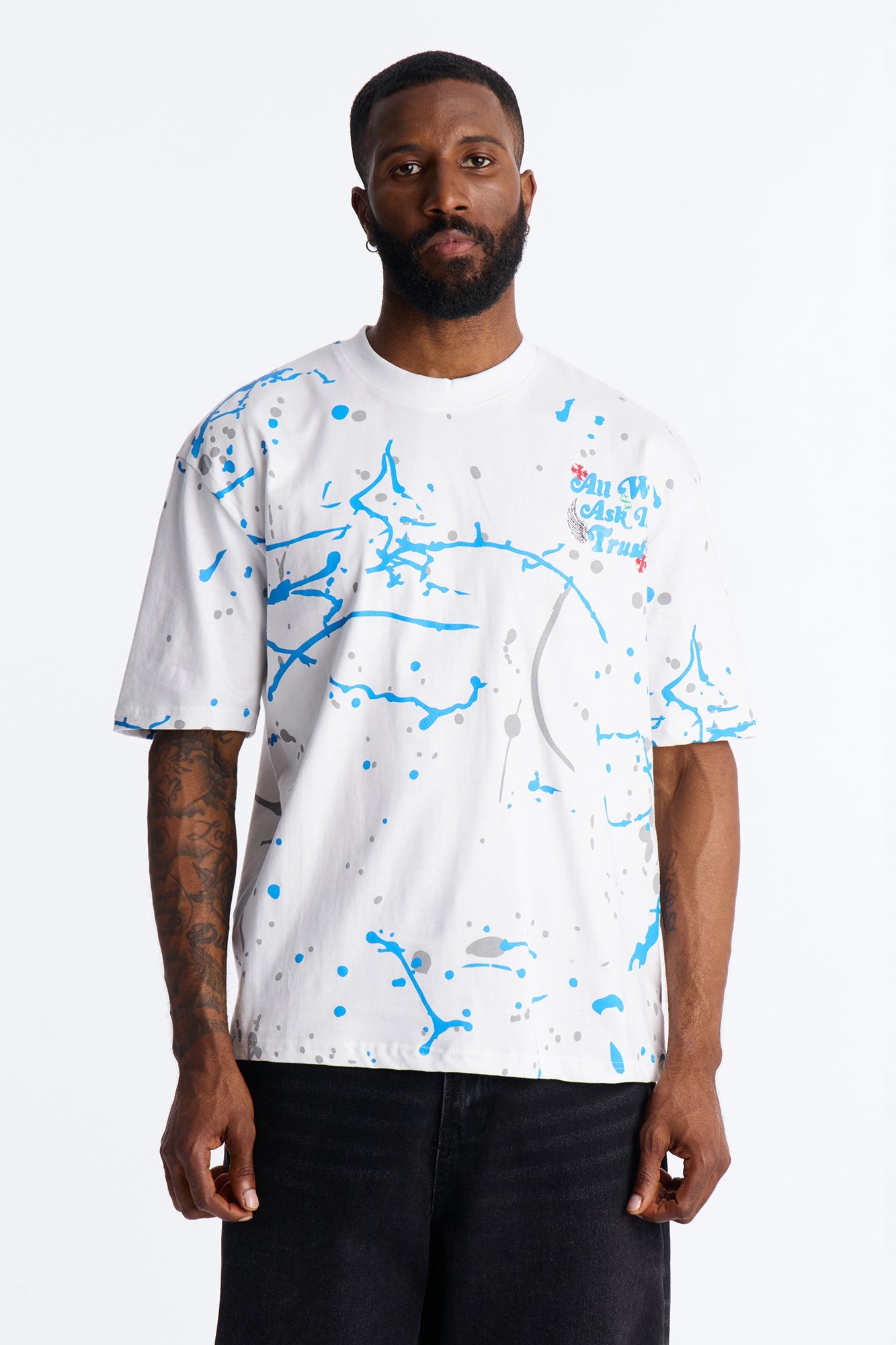 All We Trust Is Money Short Sleeve Tee - White