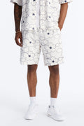Relaxed Sand Blossom Short - White/combo