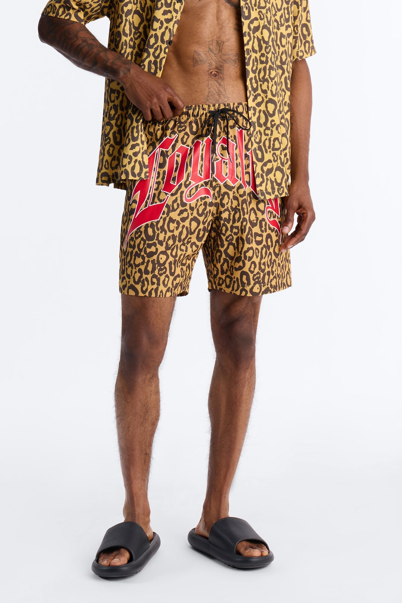 Loyalty In The Wild Swim Trunk 7″ - Leopard