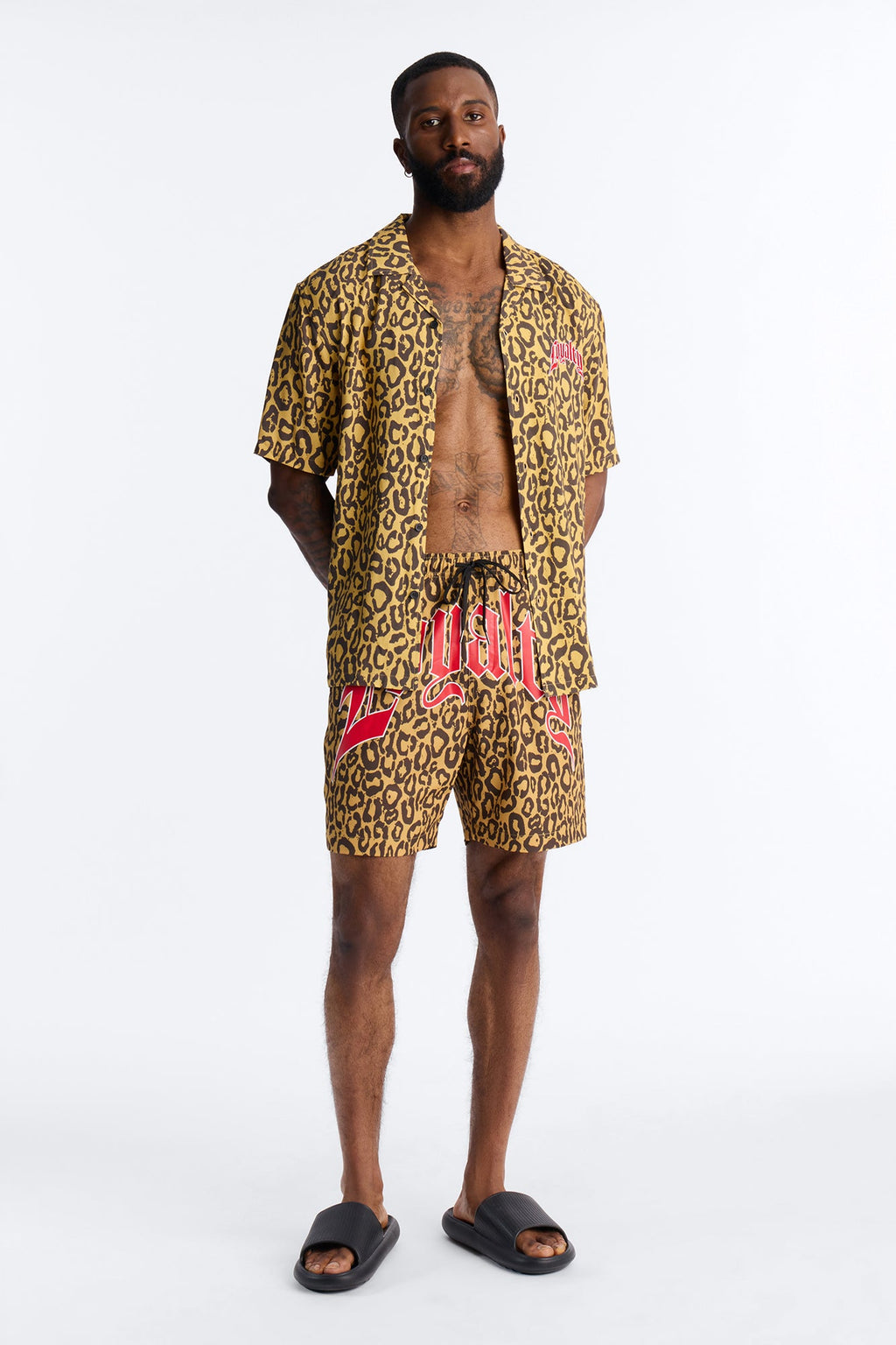 Loyalty In The Wild Swim Trunk 7″ - Leopard