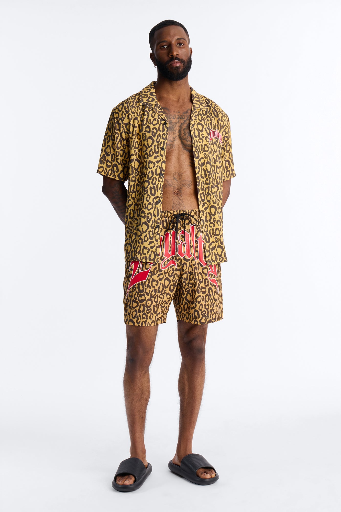 Loyalty In The Wild Swim Trunk 7″ - Leopard