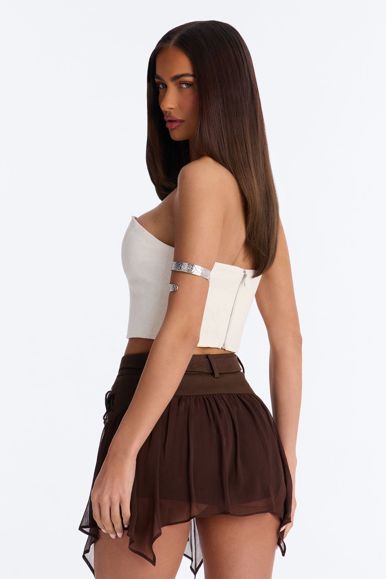 The City Called Twill Tube Top - Natural