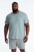 Bahamas Linen Crew Tee - Slate Blue