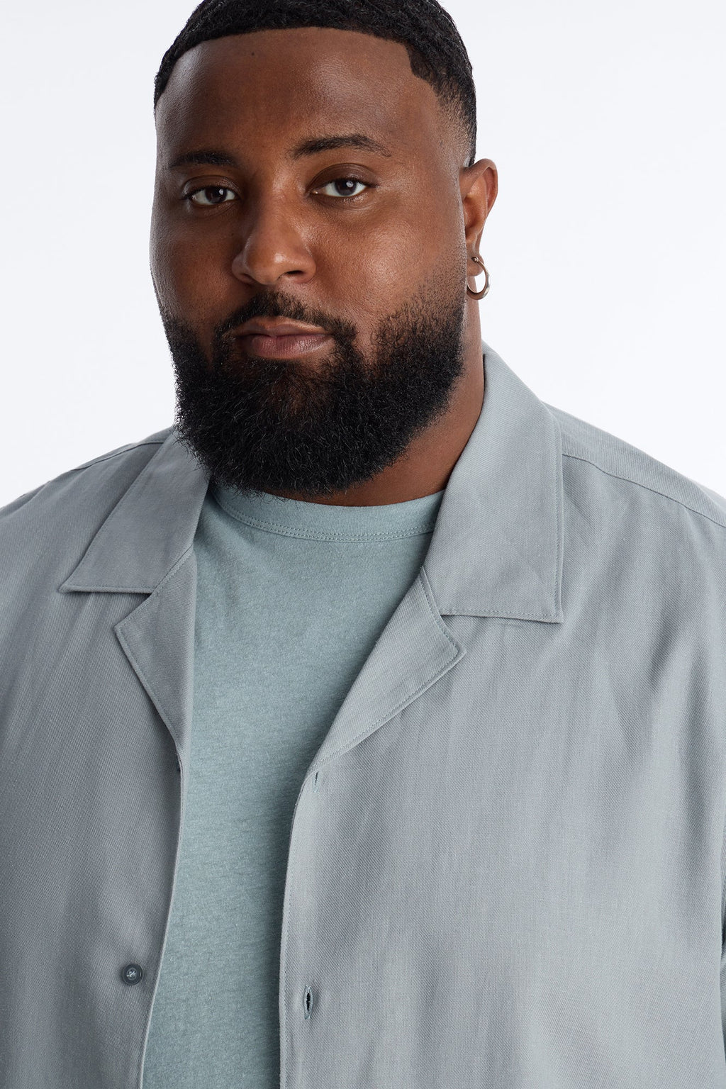 Bahamas Linen Shirt - Slate Blue