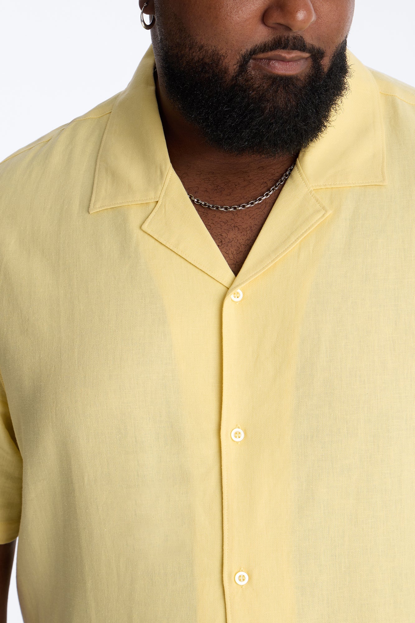Bahamas Linen Shirt - Butter Yellow
