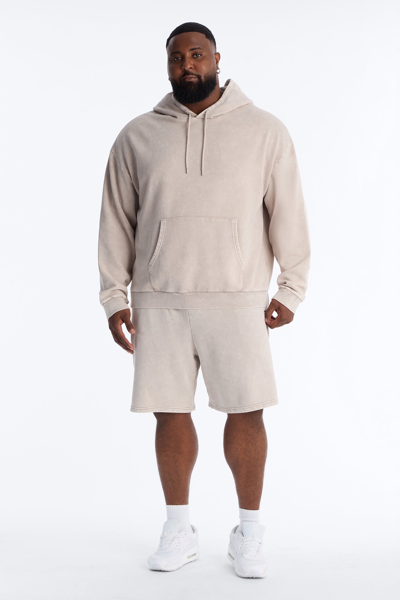 On The Go Washed Hoodie - Taupe