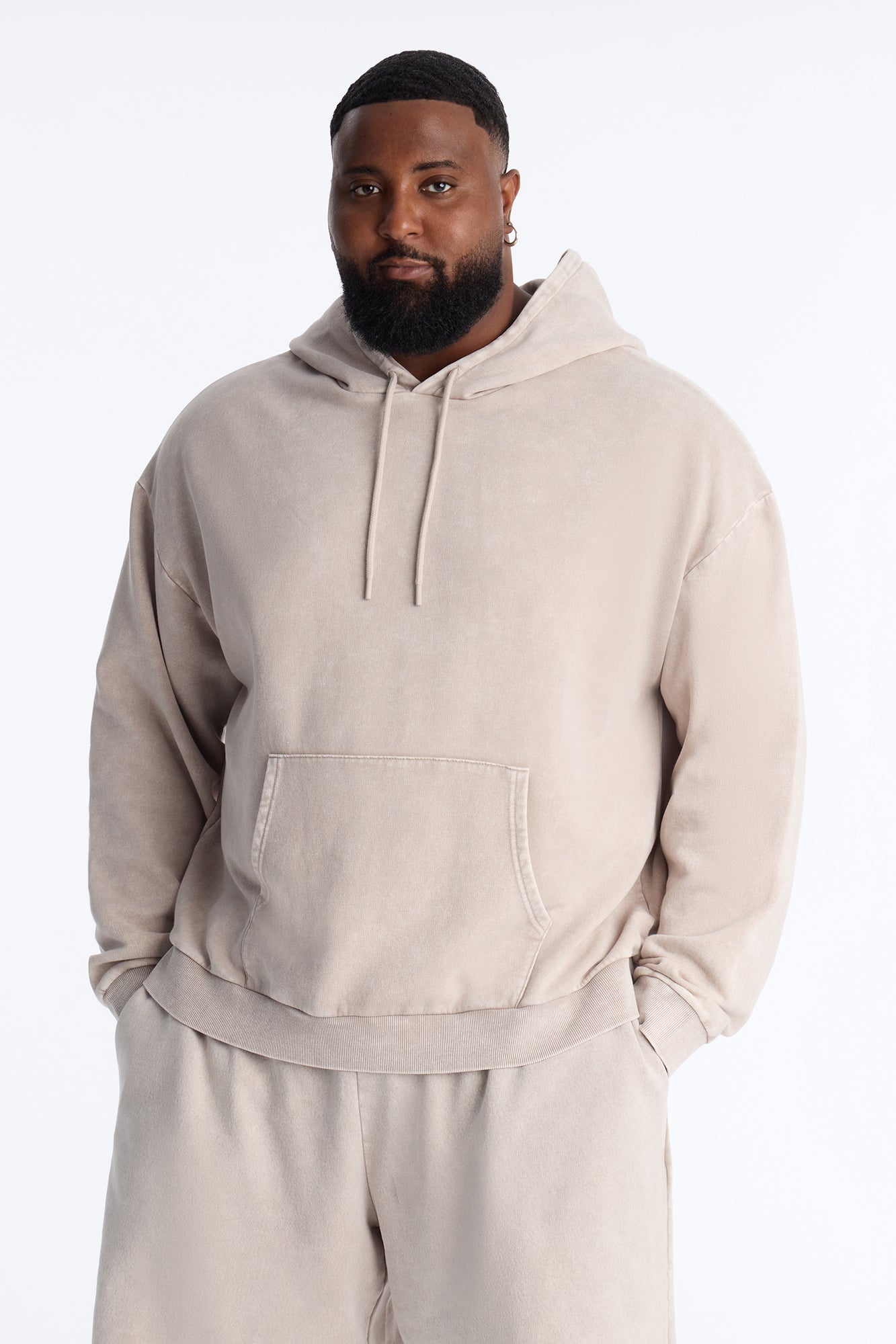 On The Go Washed Hoodie - Taupe