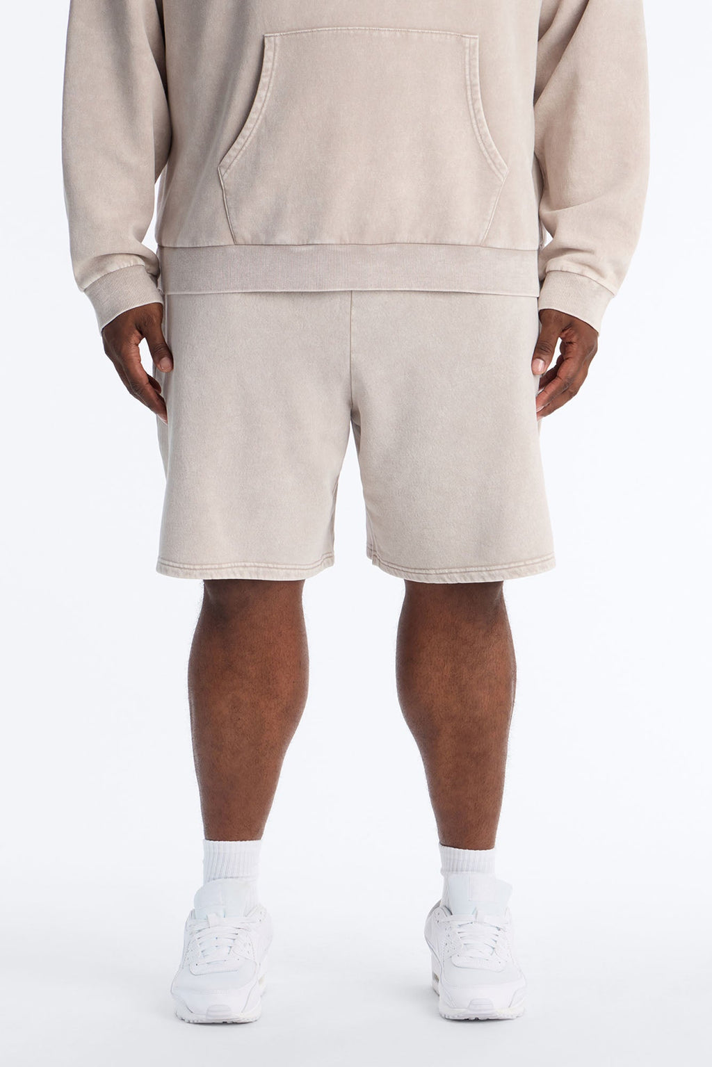 On The Go Washed Sweatshort - Taupe
