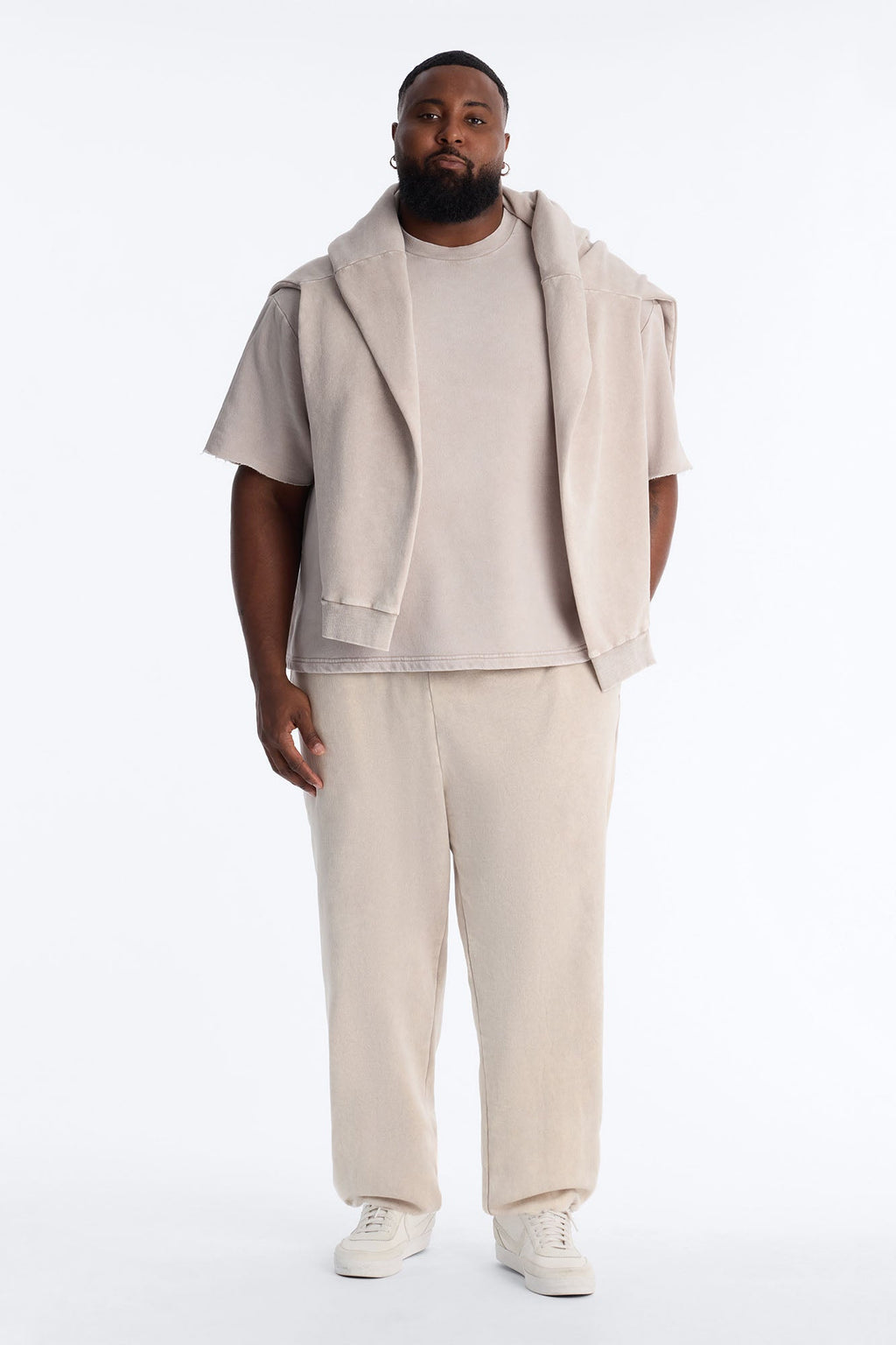 On The Go Washed Jogger - Taupe