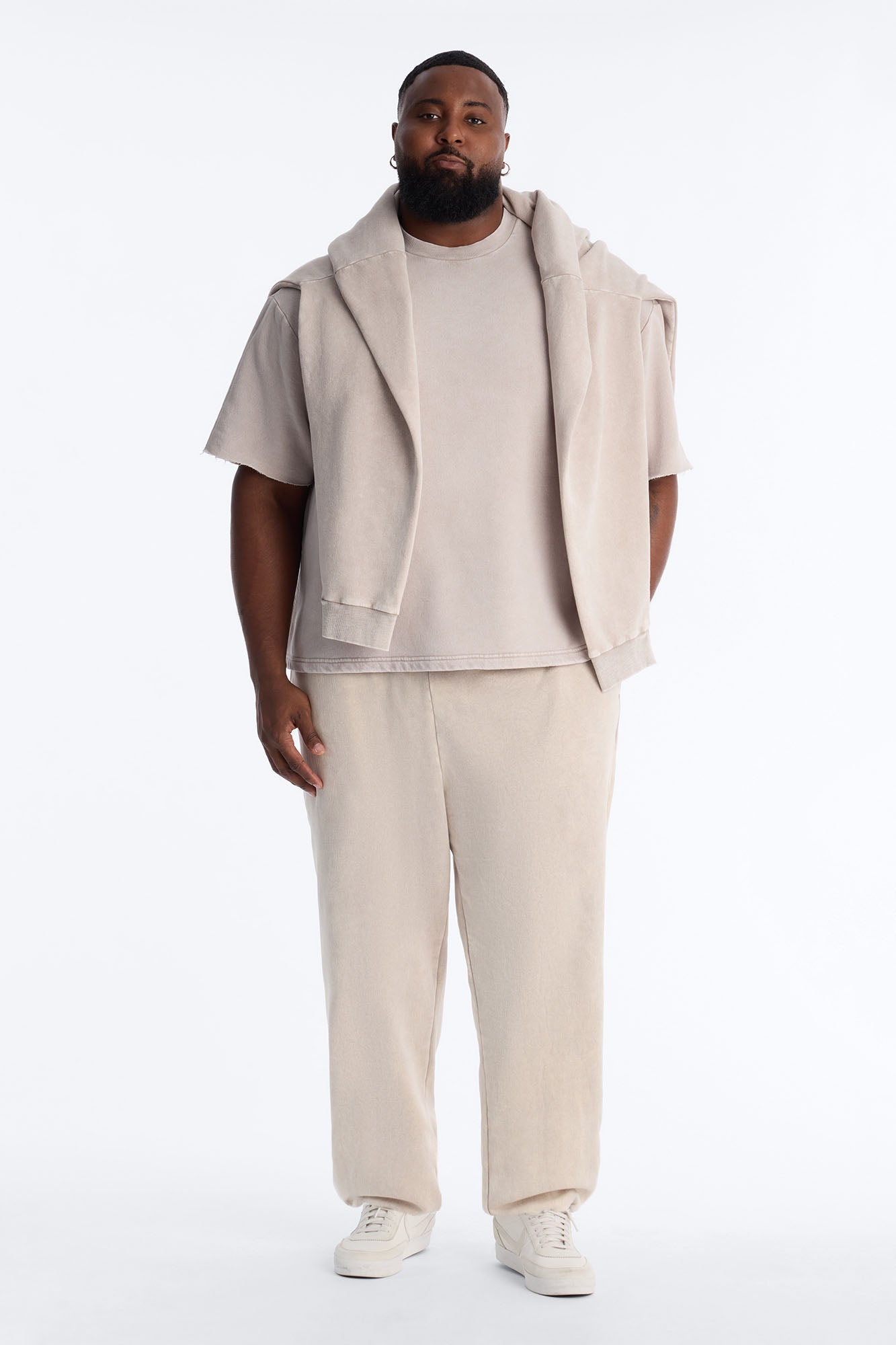 On The Go Washed Jogger - Taupe