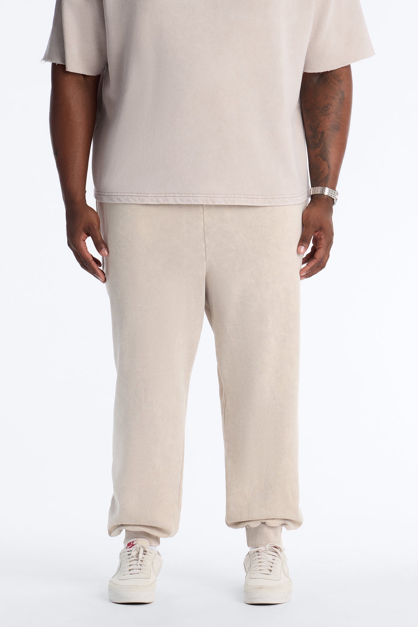 On The Go Washed Jogger - Taupe