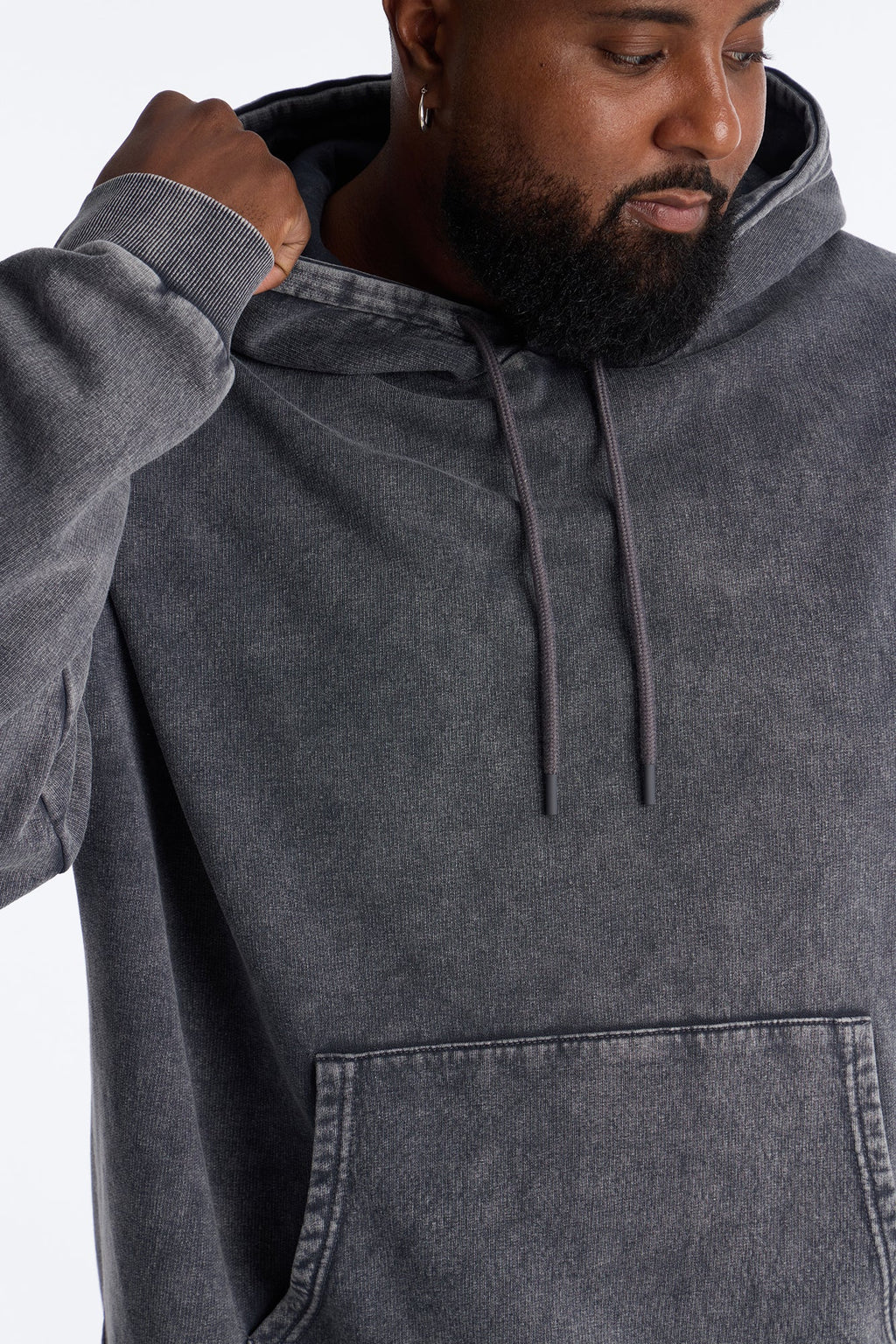 On The Go Washed Hoodie - Charcoal