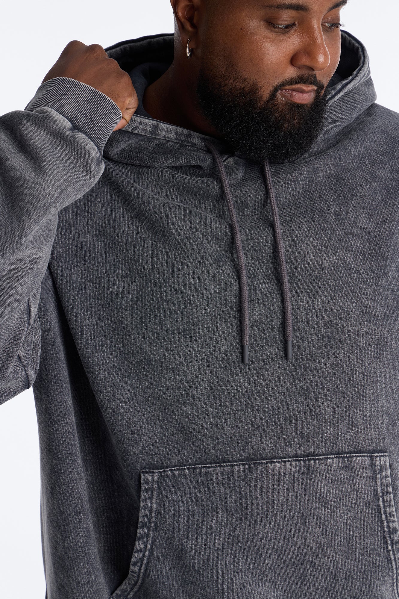 On The Go Washed Hoodie - Charcoal