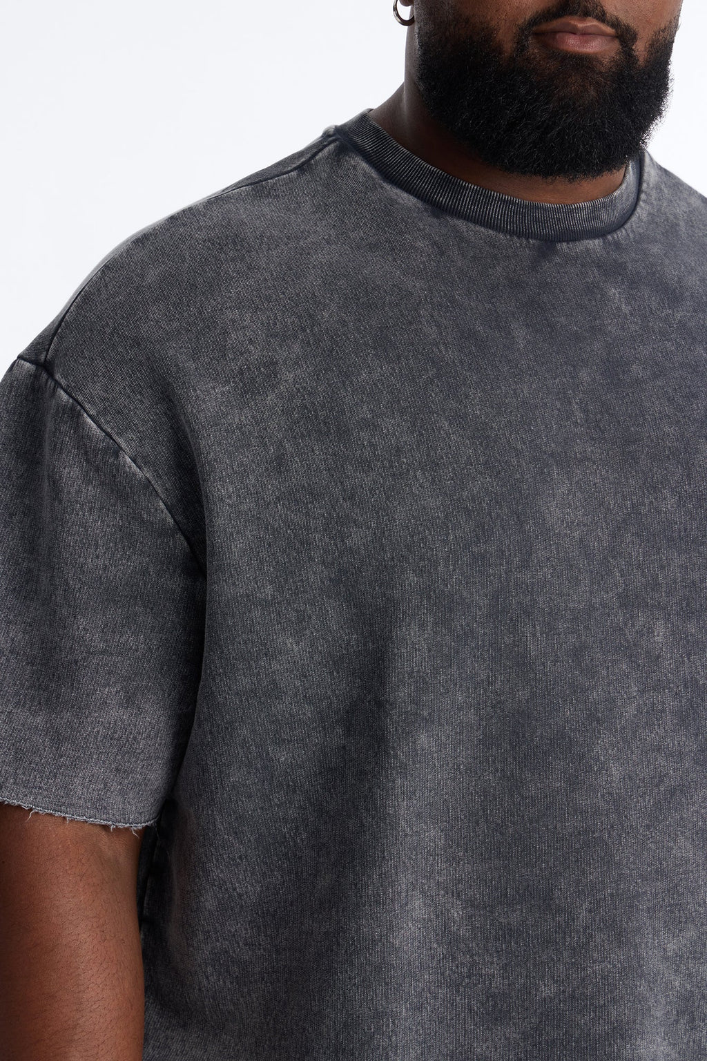 On The Go Washed Tee - Charcoal
