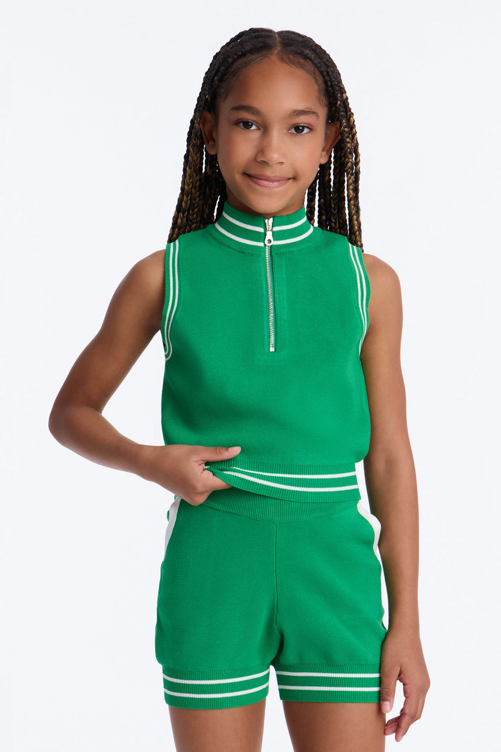 Mini Valerie Vibes Short Set - Green