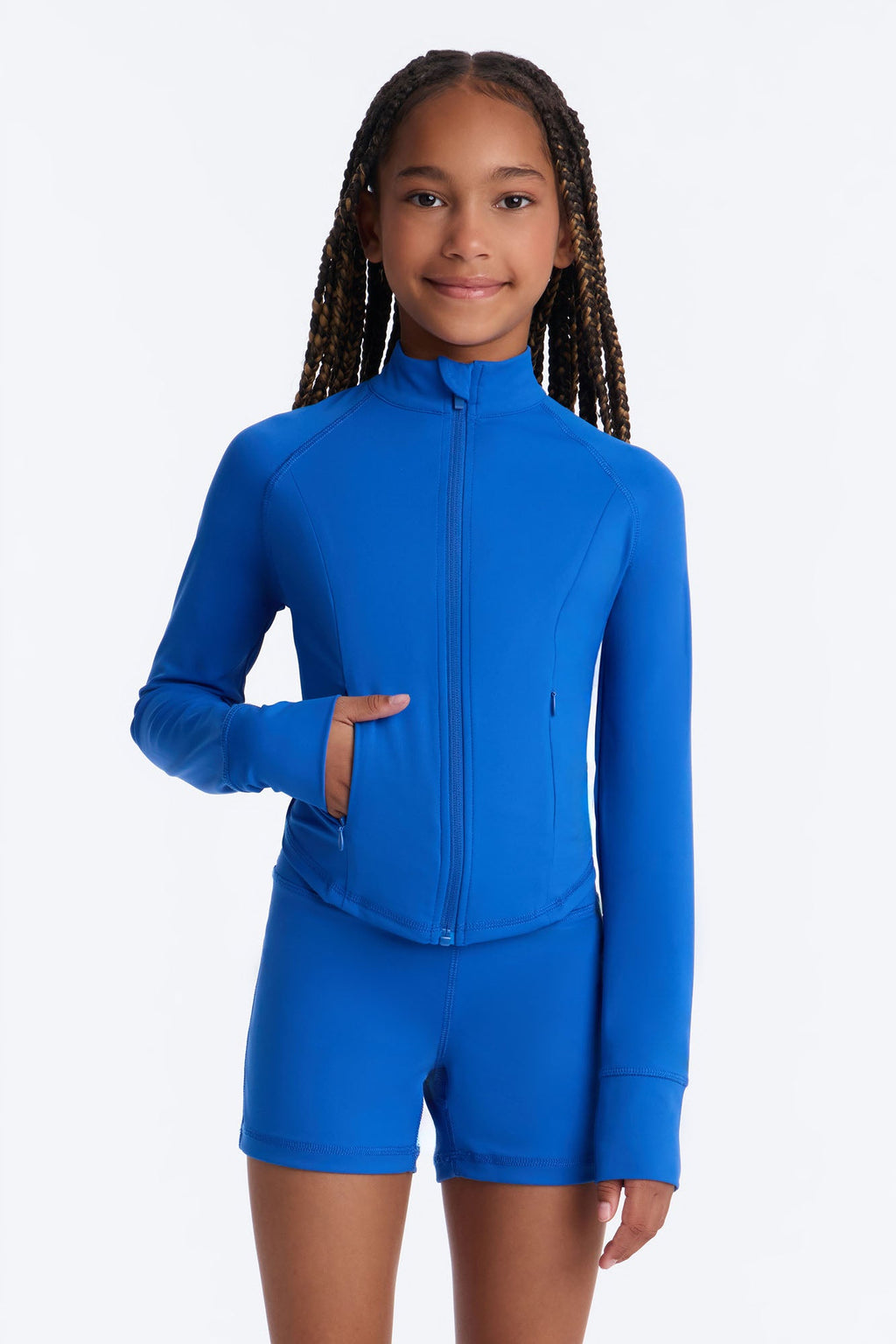 Mini All I Do Is Win Short Set - Royal
