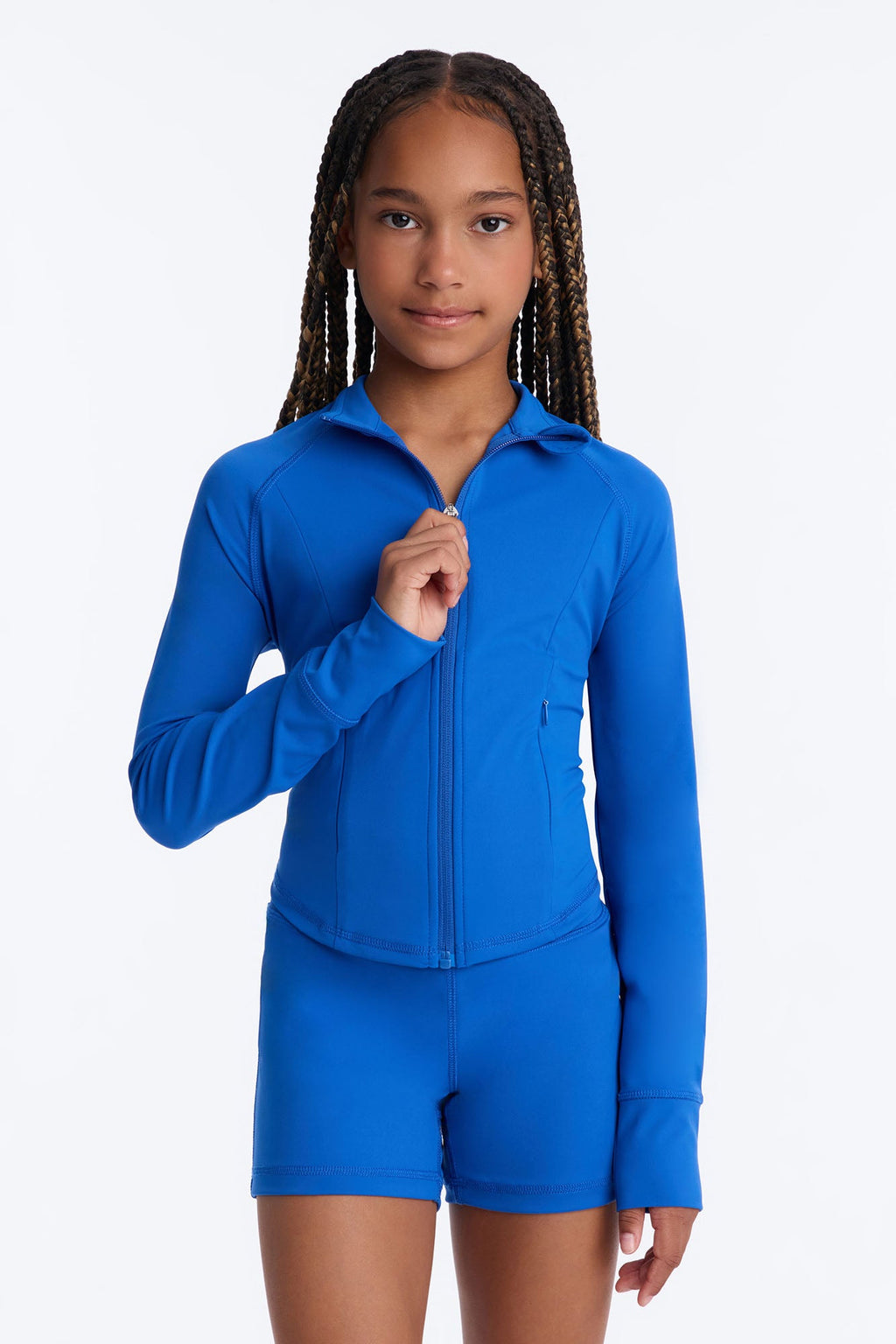 Mini All I Do Is Win Short Set - Royal