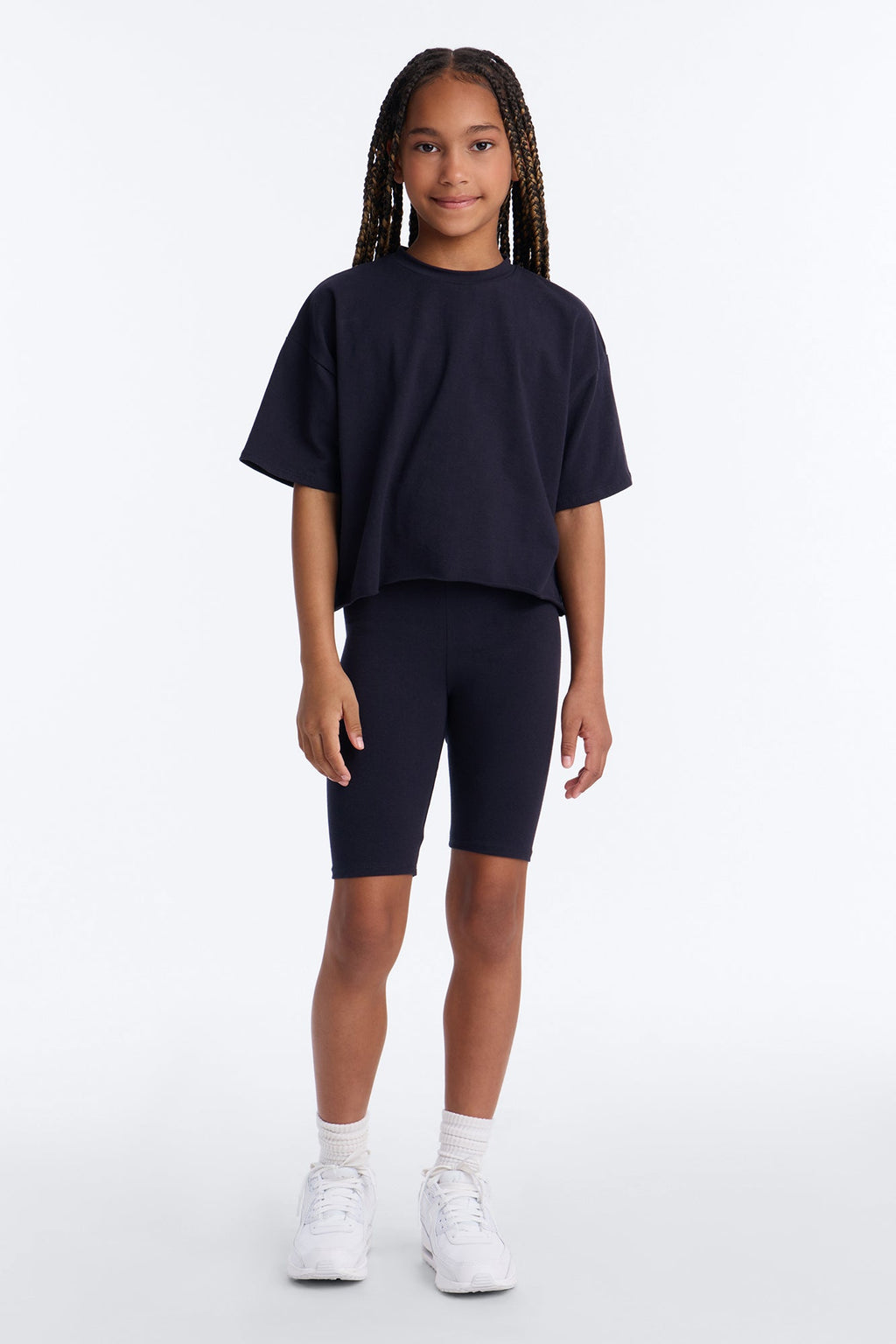 Mini My Go To Biker Short Set - Navy