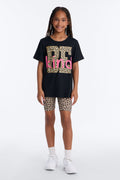 Mini Always Be Kind Bike Short Set - Black/combo