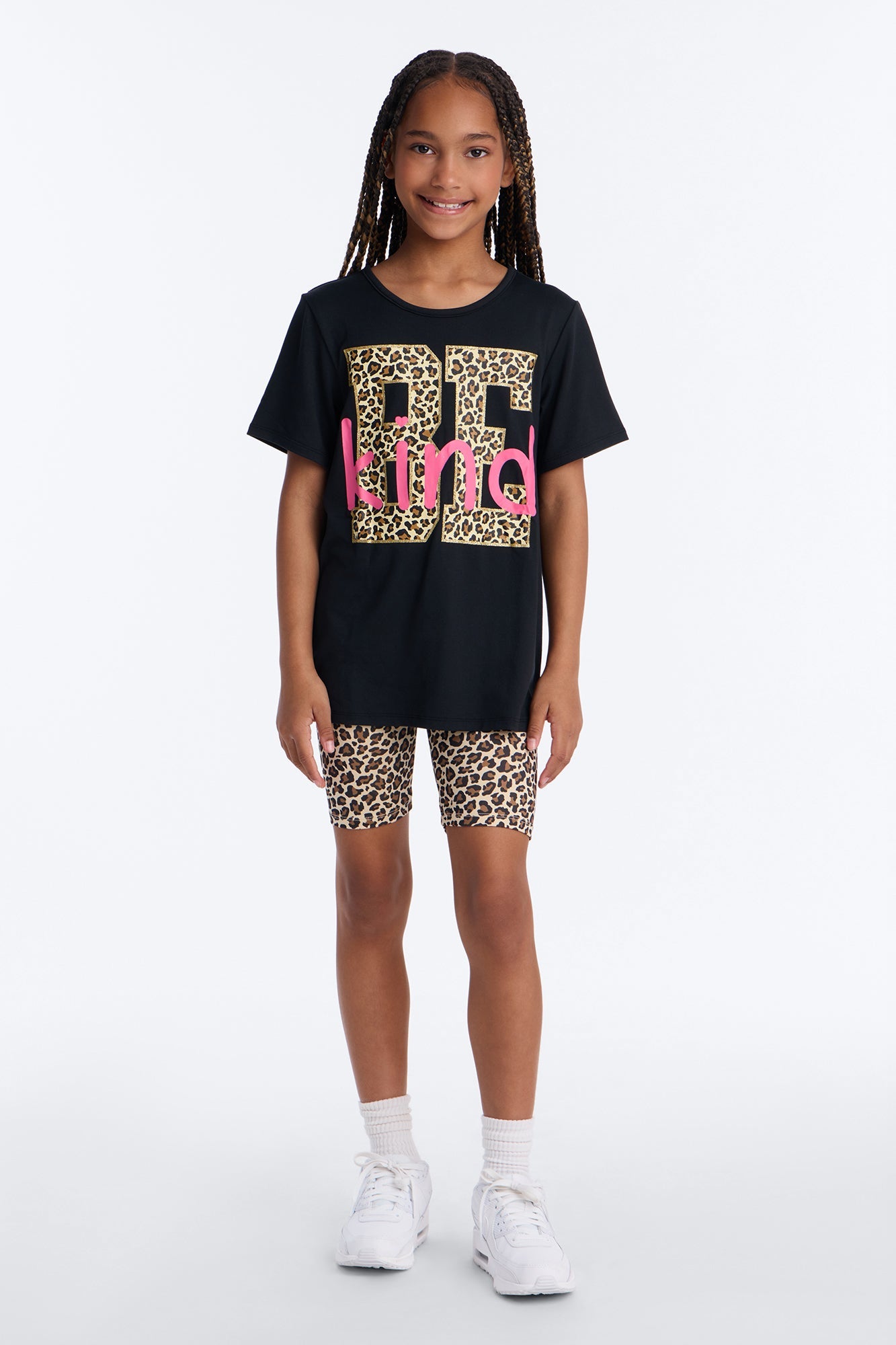 Mini Always Be Kind Bike Short Set - Black/combo